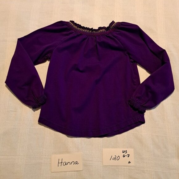 Hanna Andersson Purple Long Sleeve Tee - Picture 3 of 5